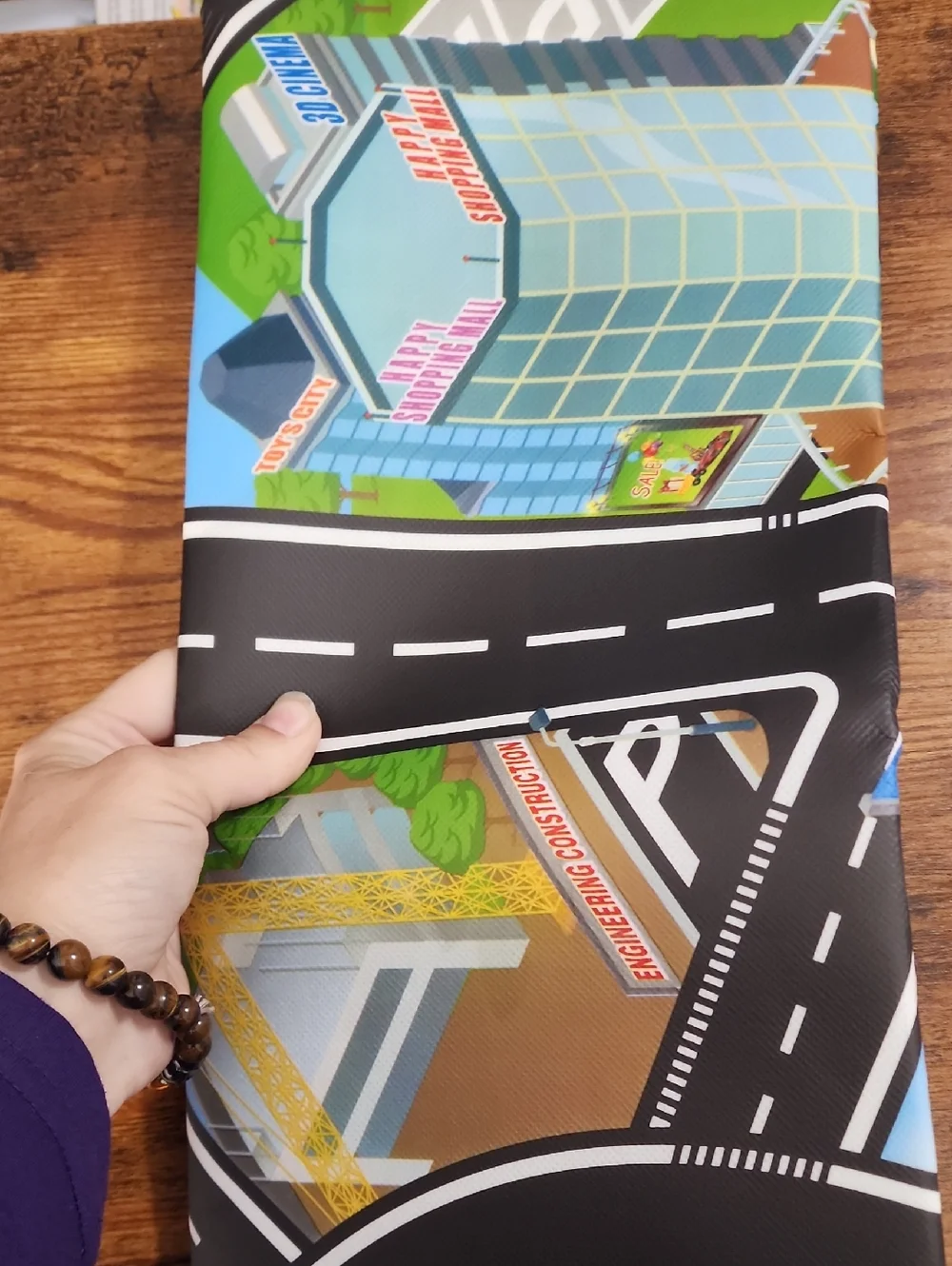 Bundle 3 Maps 1pc City Traffic Play, Civilized City Map, Parking Lot Map 20 Cars
